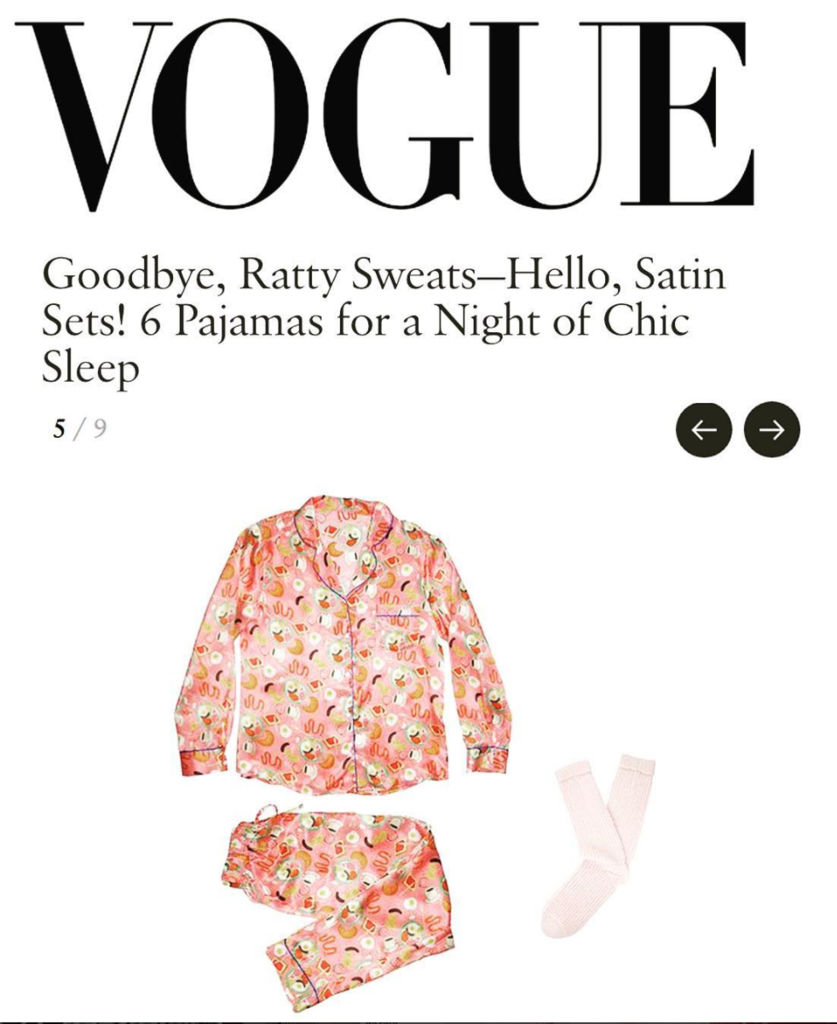 VOGUE: Goodbye, Ratty Sweats - Hello, Satin Sets! 6 Pyjamas for a Night of Chic Sleep