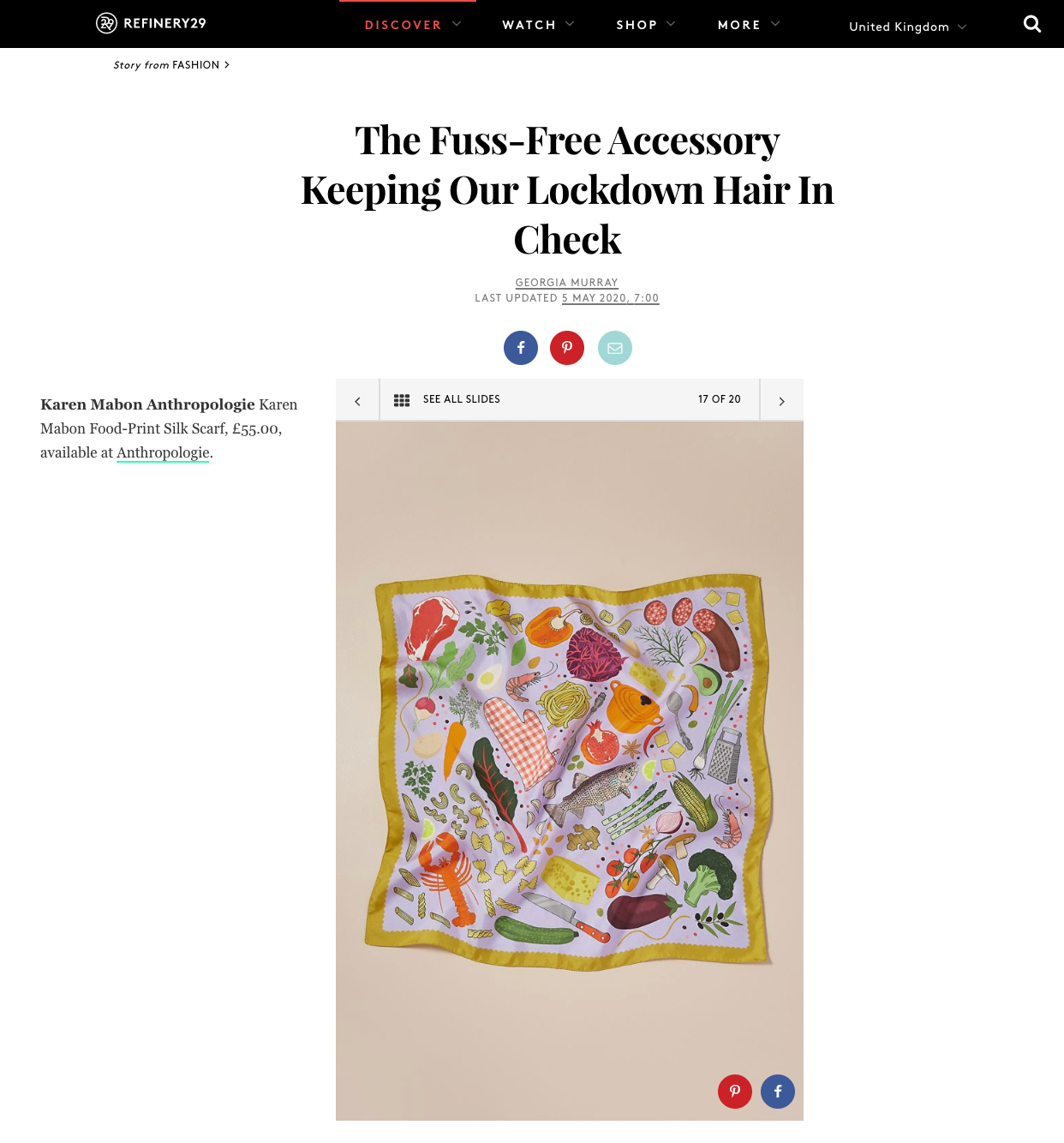 Refinery 29: The Fuss-Free Accessory Keeping Our Lockdown Hair In Check