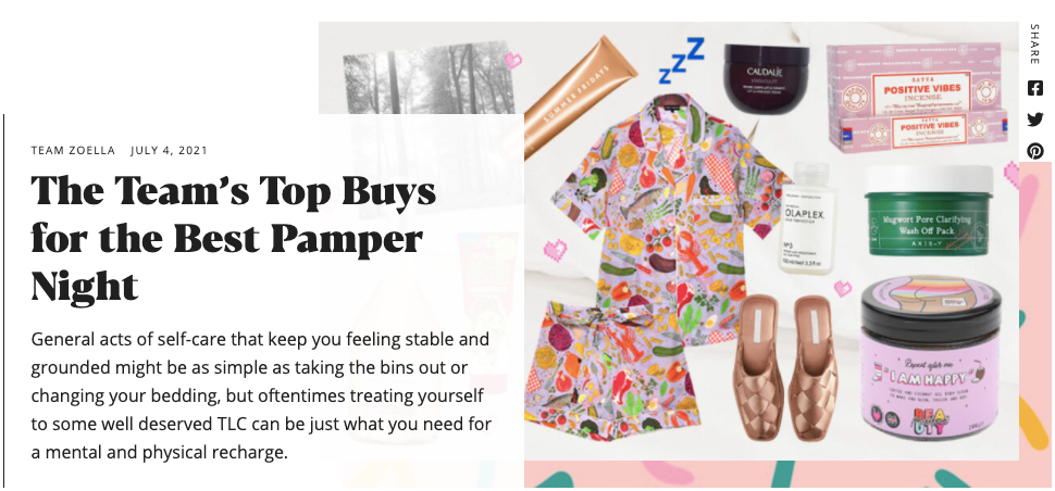 Zoella: The Team's Top Buys for the Best Pamper Night