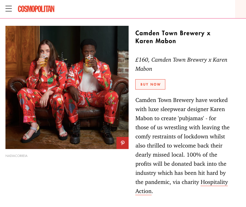 Cosmopolitan: Ethical Fashion - 13 Brands That Give Back