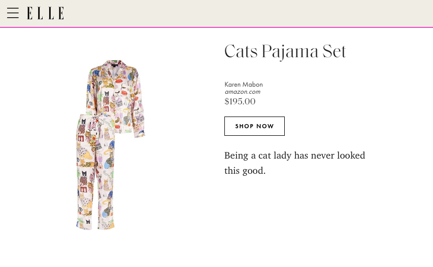 Elle: 18 Chic Pajamas Sets You'll Love To Sleep In