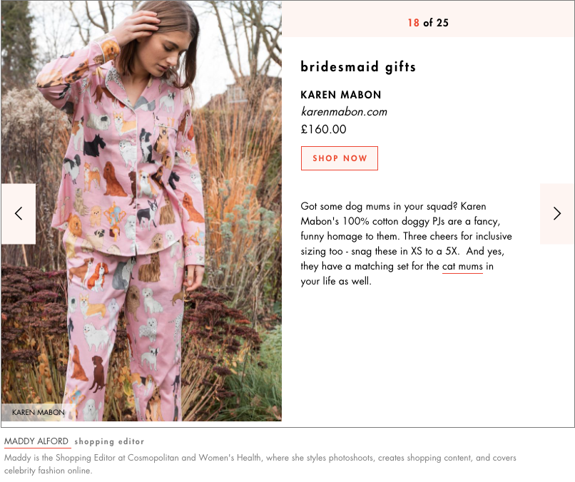 Cosmopolitan: Bridesmaid Gifts For Your Wedding Party