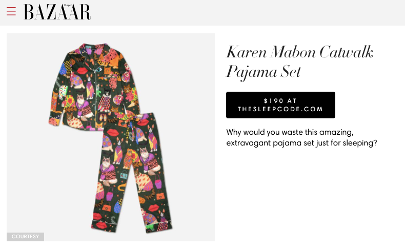 Harper's Bazaar: The Best Pajamas For A Cozy Night's Sleep