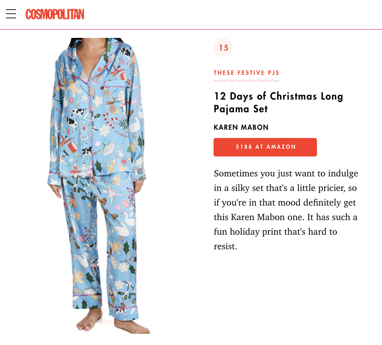 Cosmopolitan: 17 of the Best Pyjamas on Amazon
