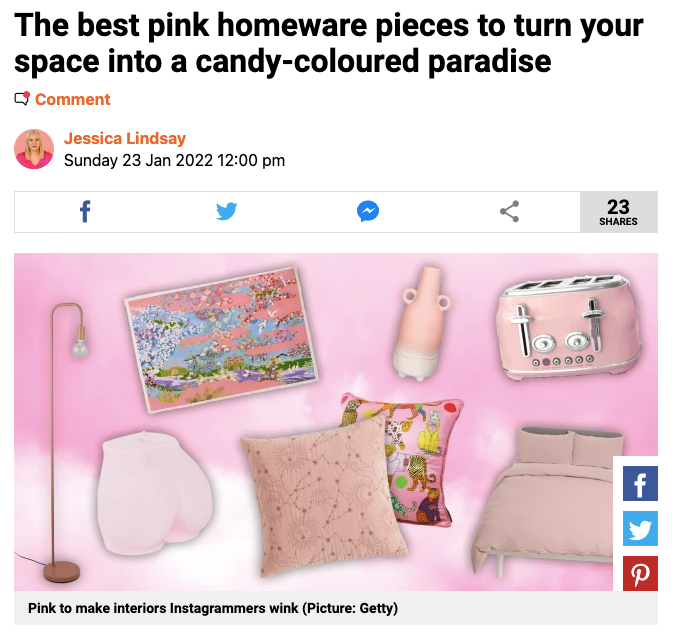 Metro: The Best Pink Homeware Pieces to Turn Your Space into a Candy-Coloured Paradise