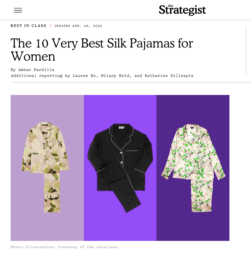 Best pajamas strategist sale