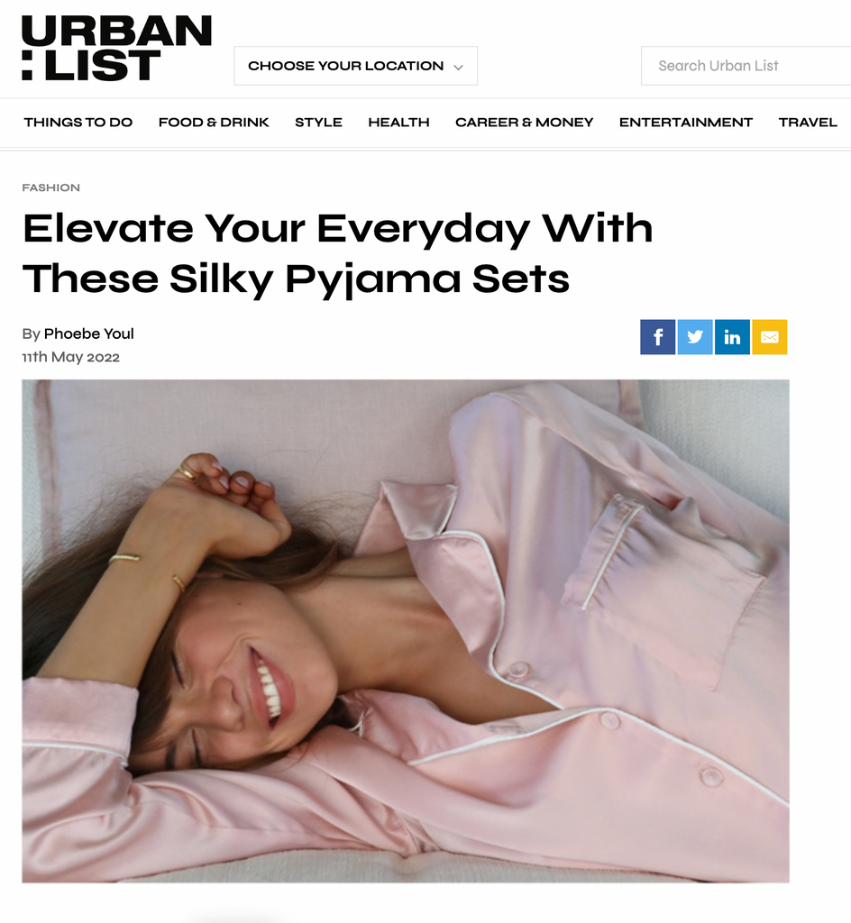 Urban List: Elevate Your Everyday With These Silky Pyjama Sets
