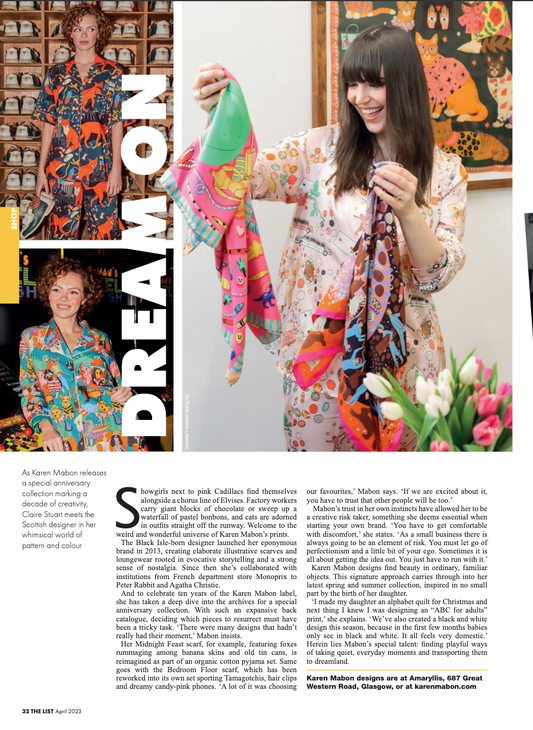 The List: Dream On, 10 Years of Karen Mabon