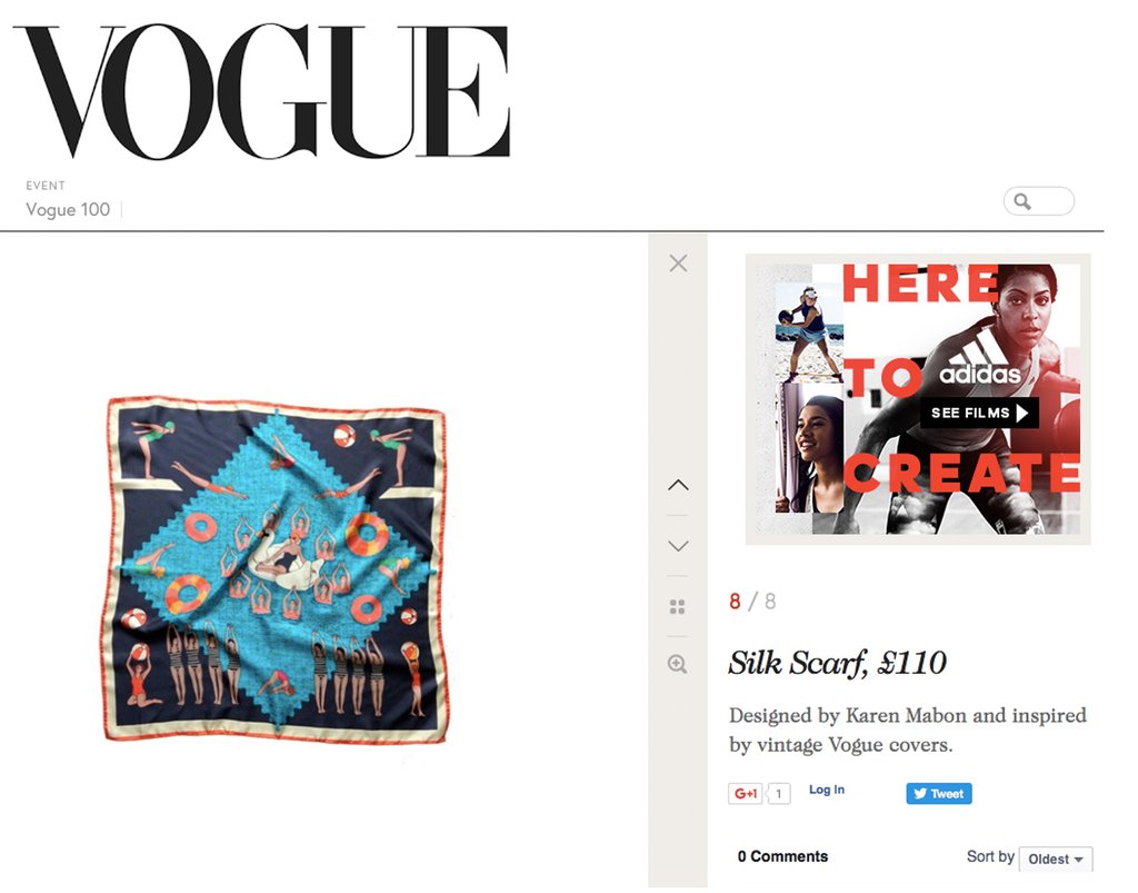 VOGUE: Karen Mabon for Vogue 100: A Centenary of Style