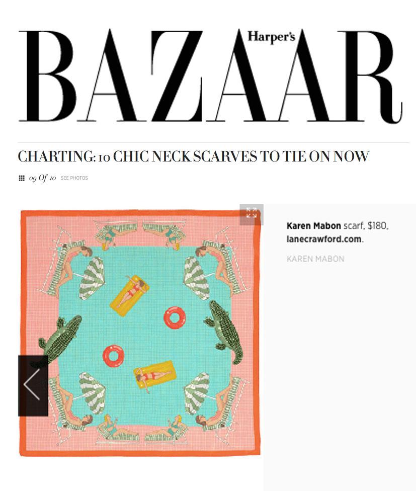 Harpers Bazaar: Charting 10 Chic Neck Scarves to Tie on Now