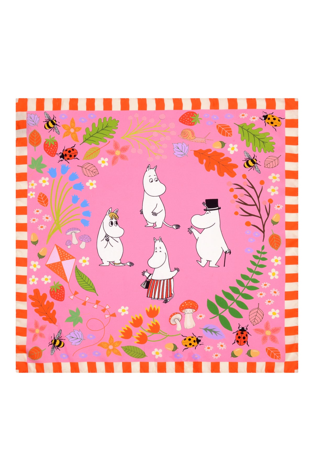 Karen Mabon x Moomin® Silk Scarf | Pink