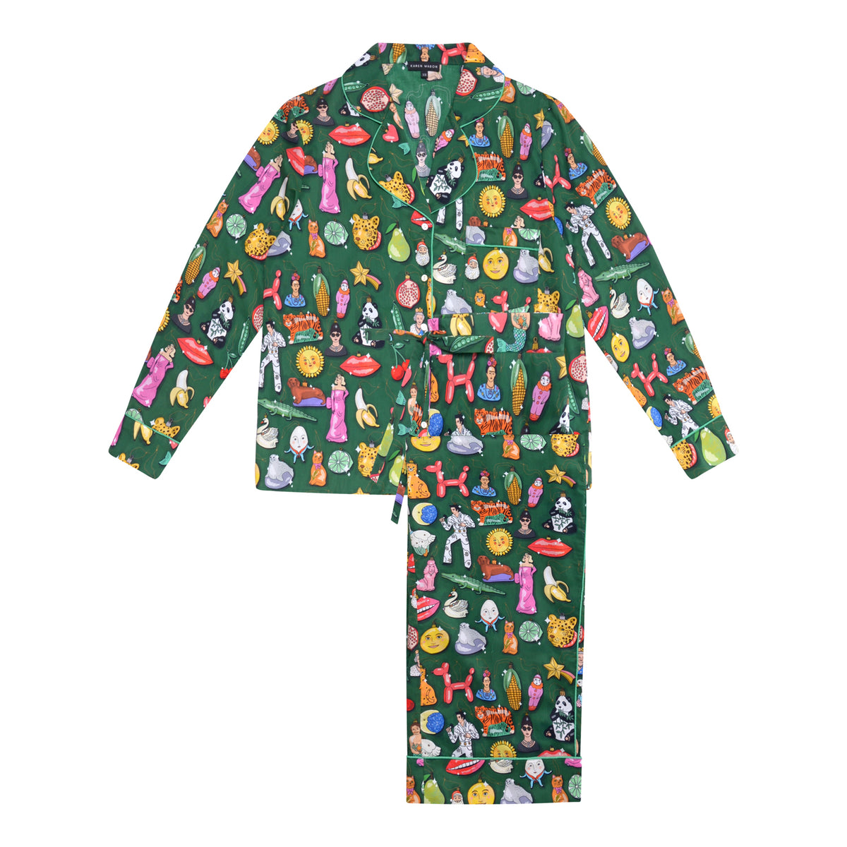 Christmas Baubles Organic Cotton Pyjama Set S
