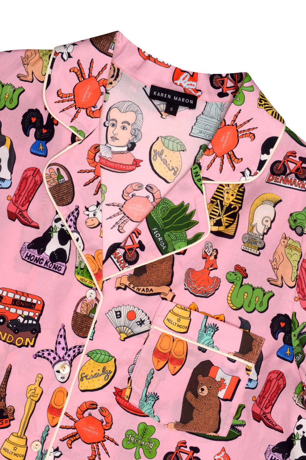Fridge Magnets Organic Cotton Short Pyjama Set SALE26