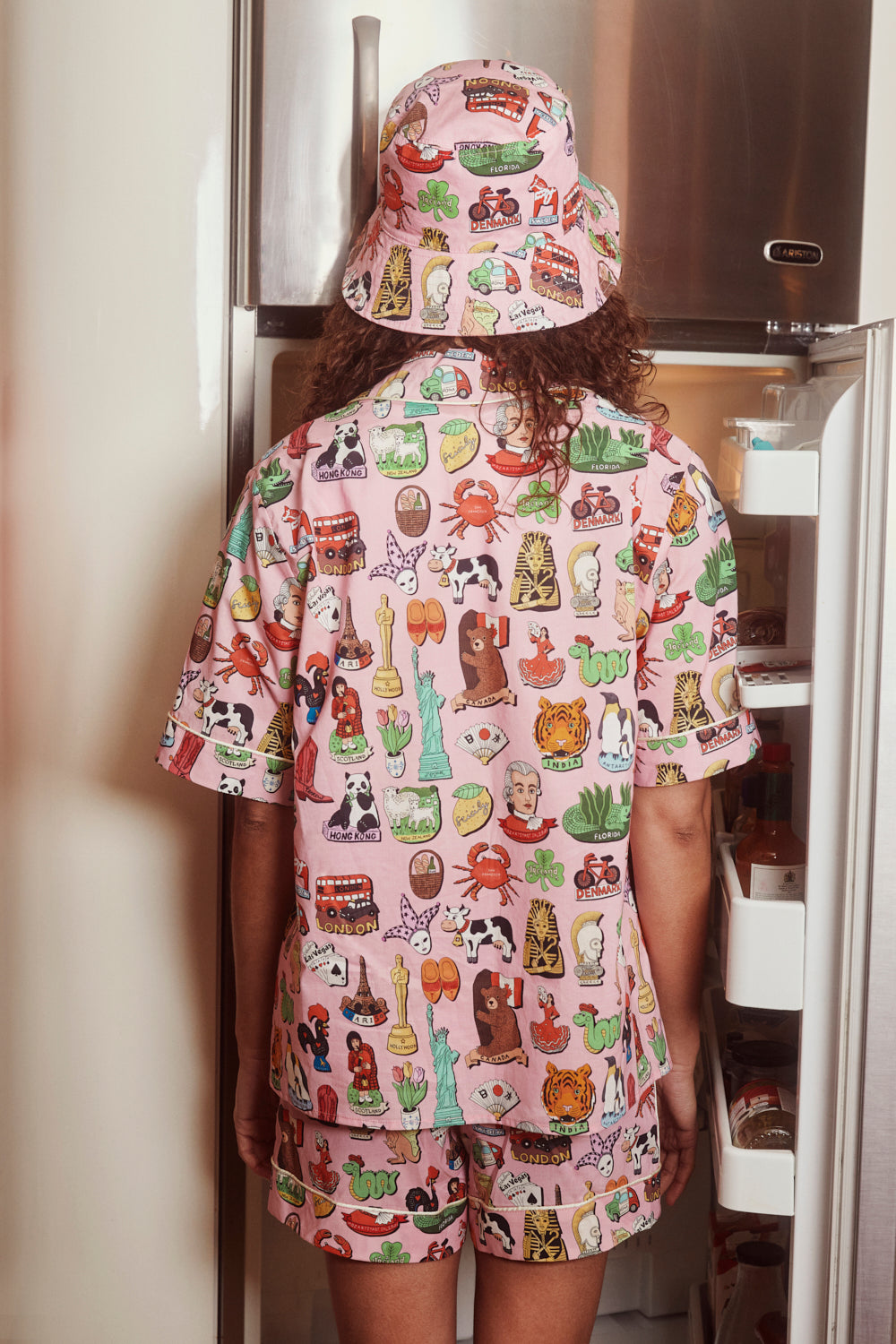 Fridge Magnets Organic Cotton Short Pyjama Set SALE26