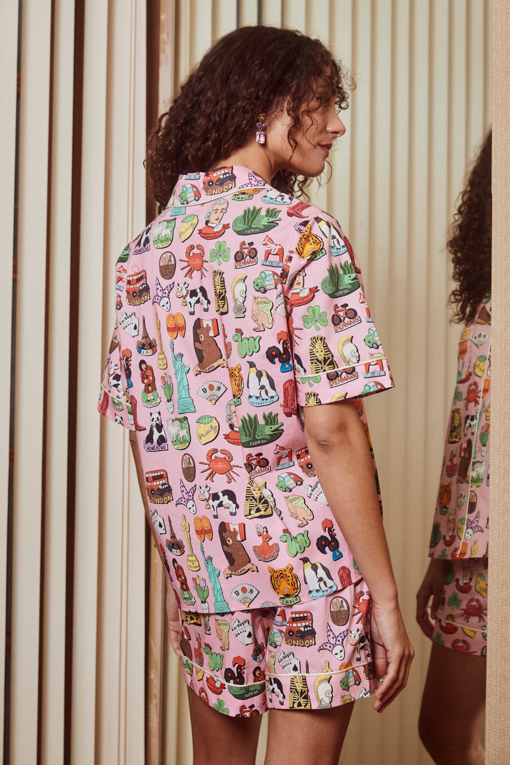 Fridge Magnets Organic Cotton Short Pyjama Set SALE26