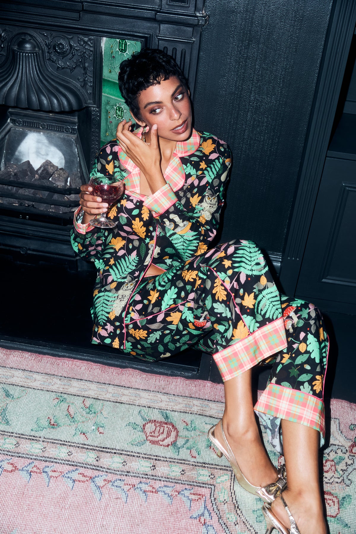 Magic Forest Tartan Cotton Pyjama Set