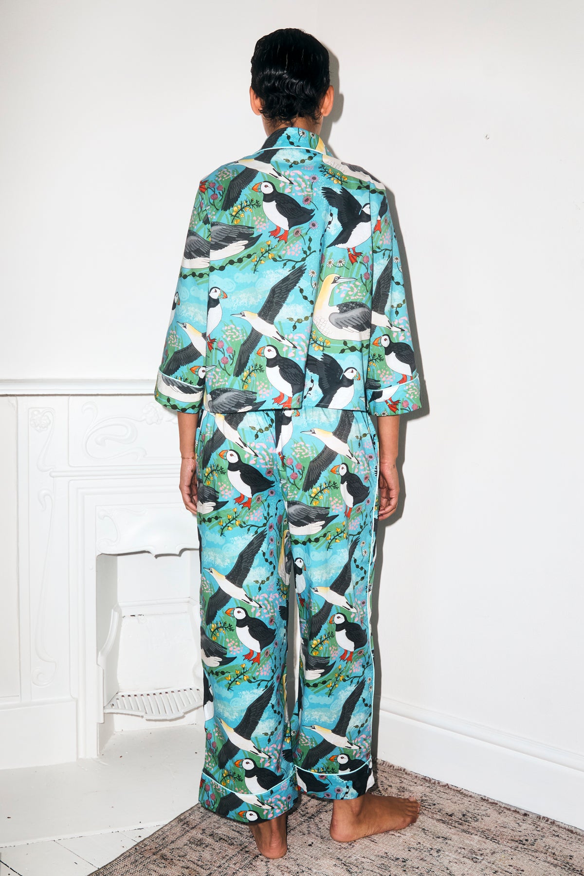 Cliff Edge Puffin Cotton Pyjama Set