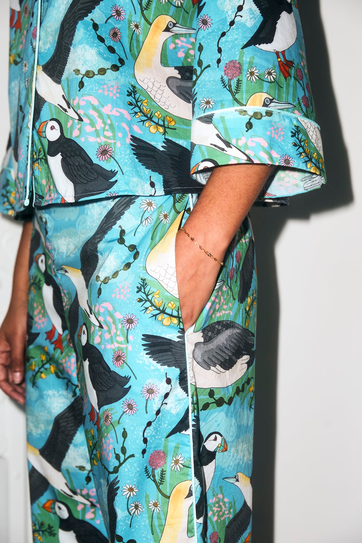 Cliff Edge Puffin Cotton Pyjama Set