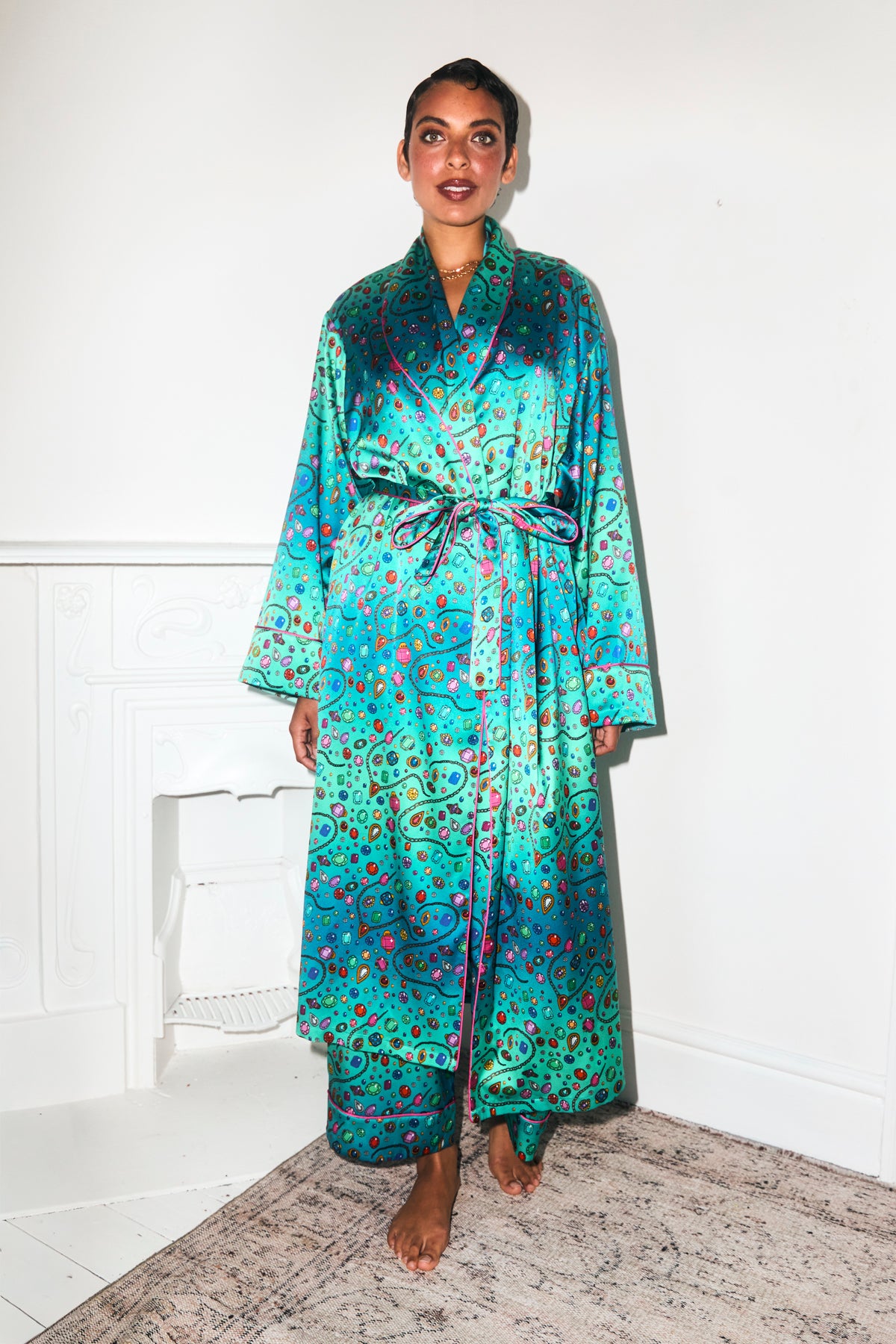 Bejewelled | Karen Mabon X Dinny Hall Silk Robe