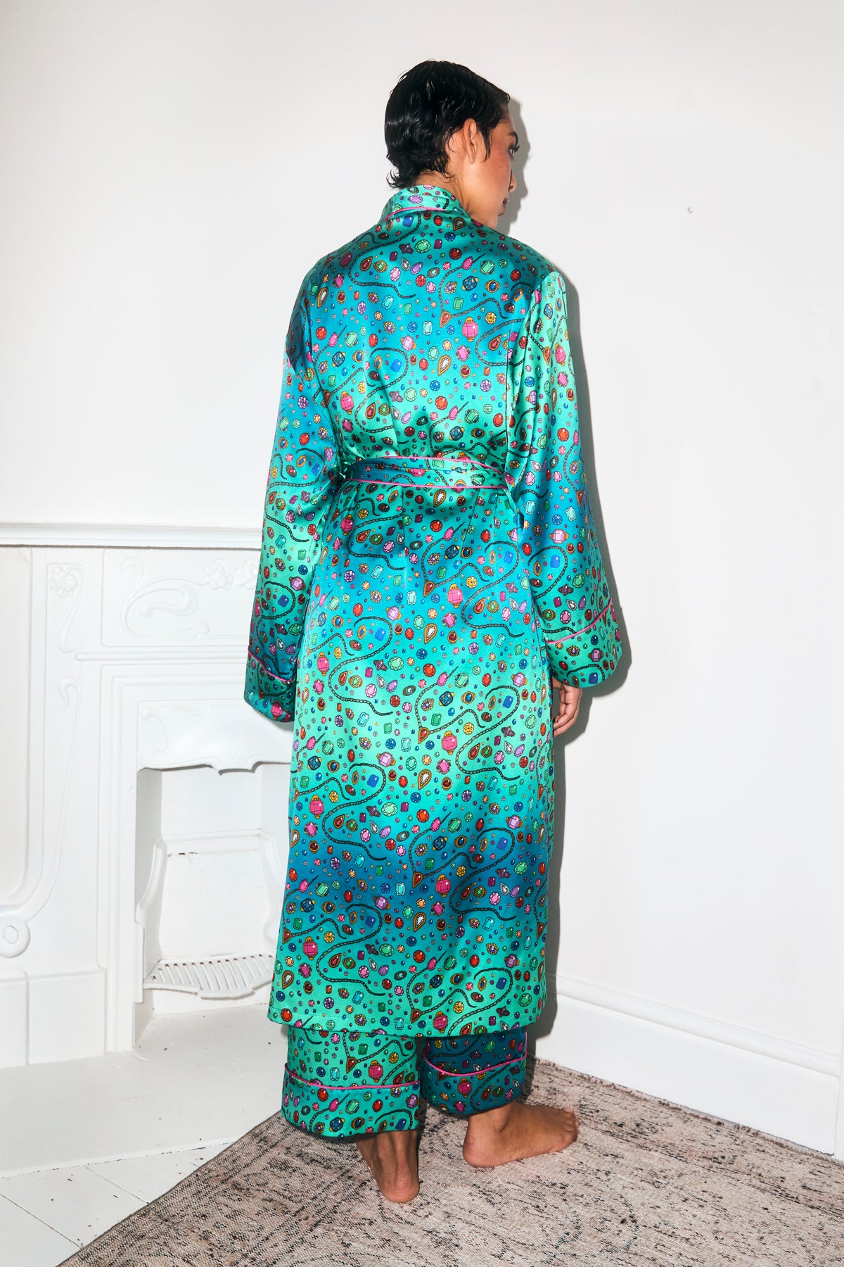 Bejewelled | Karen Mabon X Dinny Hall Silk Robe