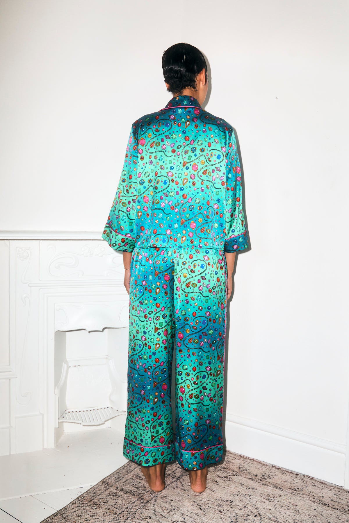 Bejewelled | Karen Mabon X Dinny Hall Silk Pyjama Set