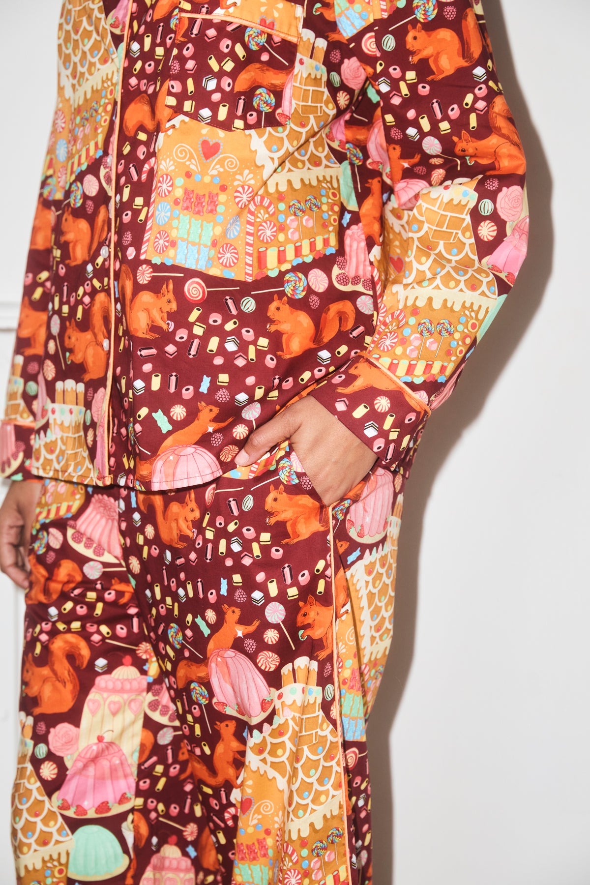 Sweet as a Nut Gingerbread Christmas Cotton Pyjama Set