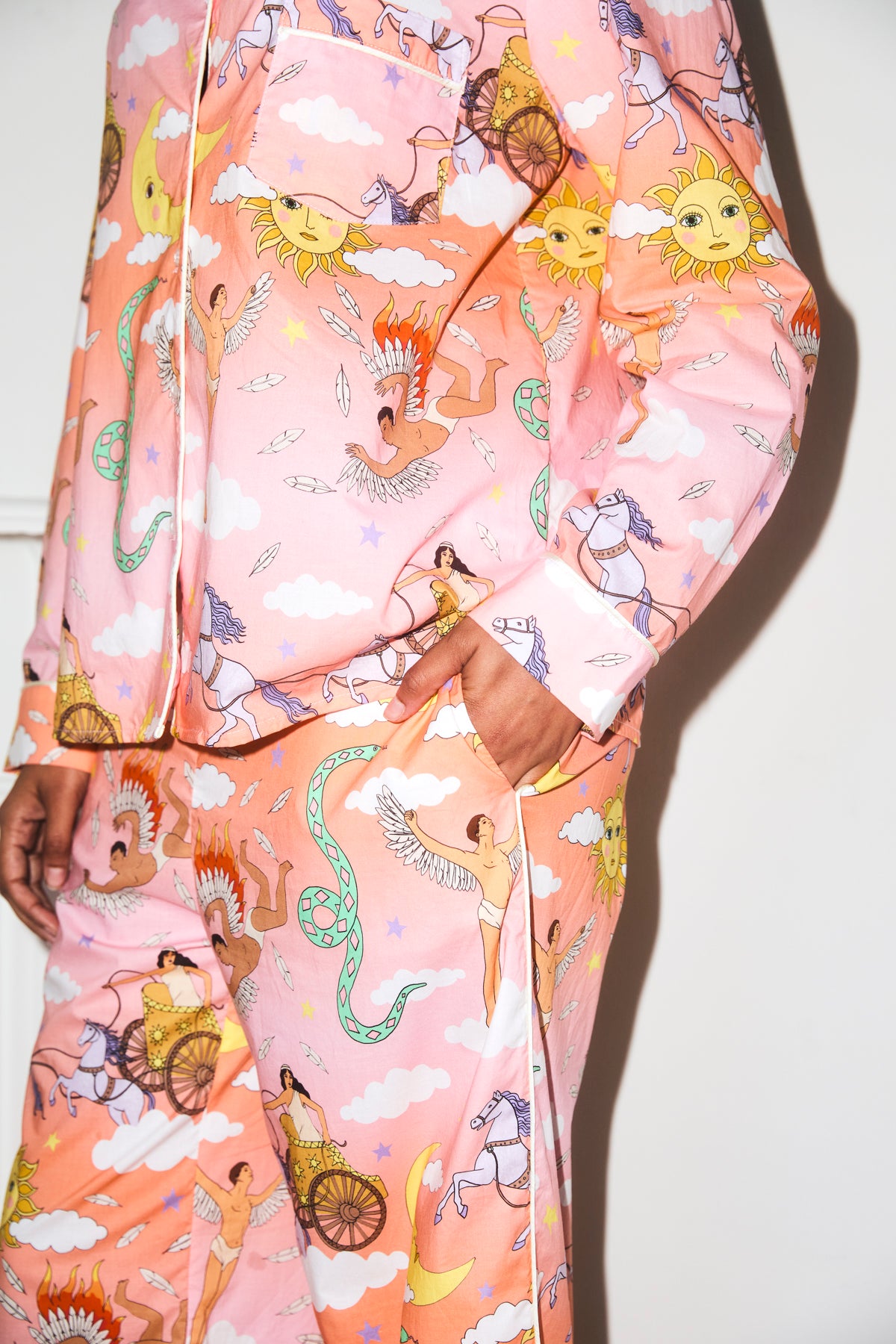Greek Mythology Sunset Cotton Pyjama Set