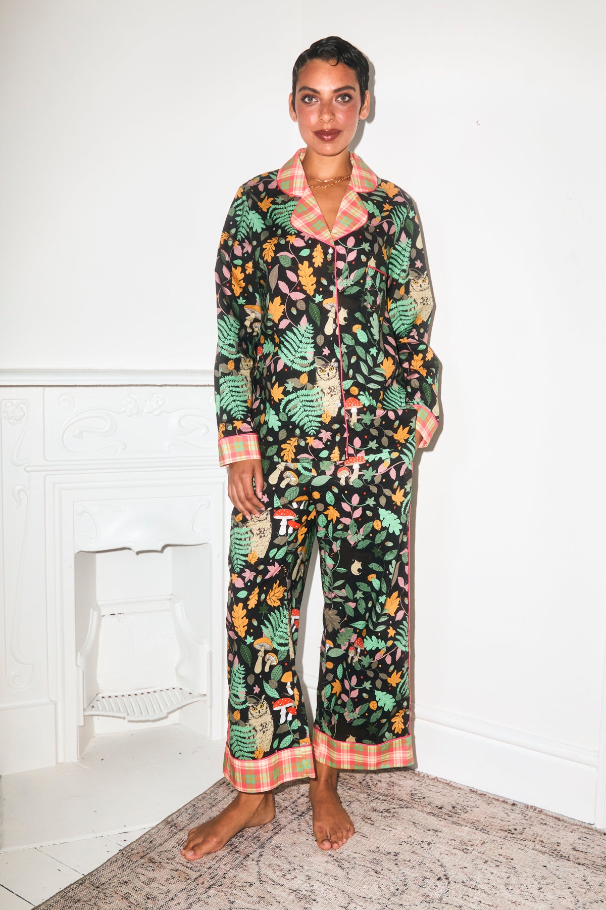 Magic Forest Tartan Cotton Pyjama Set
