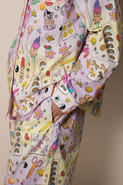 Women's Organic Cotton Pyjama Set | Stationery