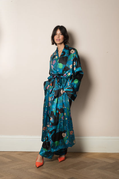 Silk Dressing Gown | Black Swan