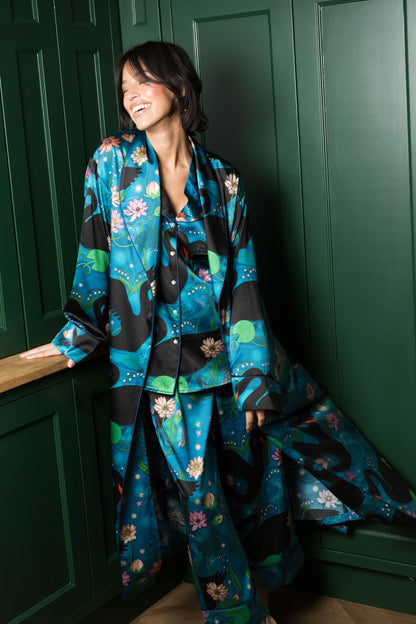 Silk Dressing Gown | Black Swan