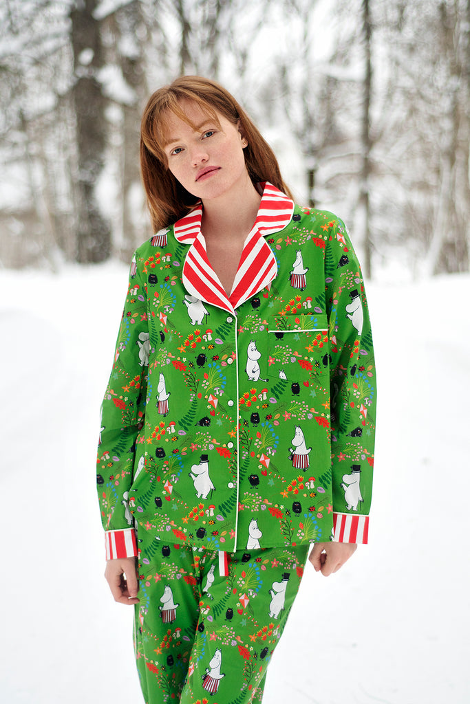 Karen Mabon x Moomin® Organic Cotton Pyjamas | Green