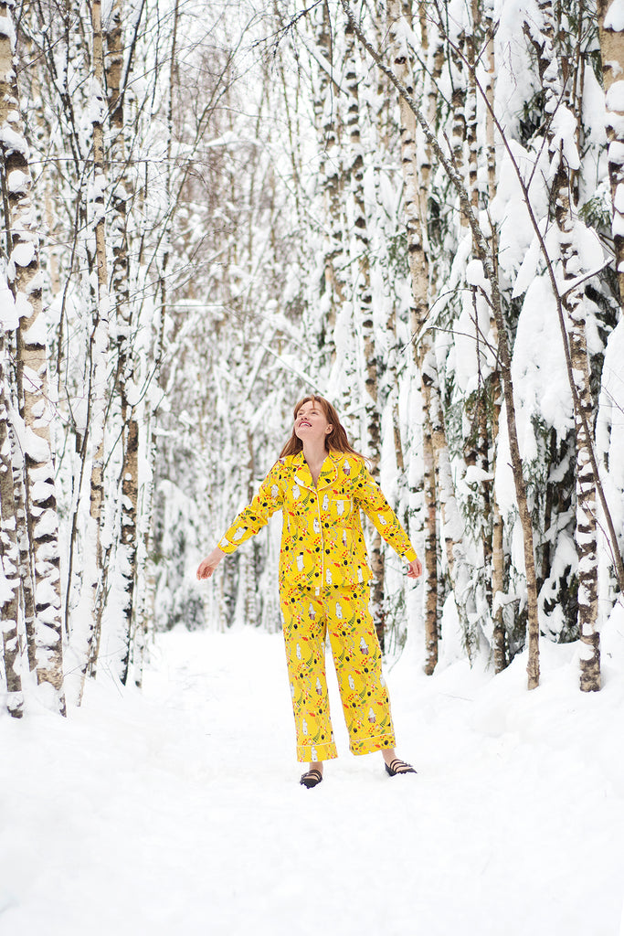 Karen Mabon x Moomin® Organic Cotton Pyjamas | Yellow