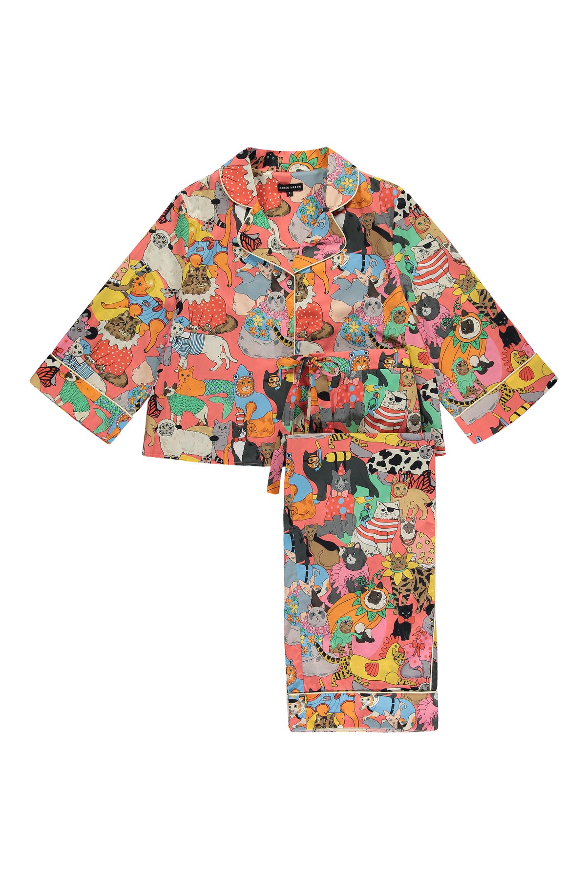 Fancy Dress Cats Organic Cotton Pyjama Set