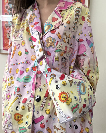 Women's Organic Cotton Pyjama Set | Stationery