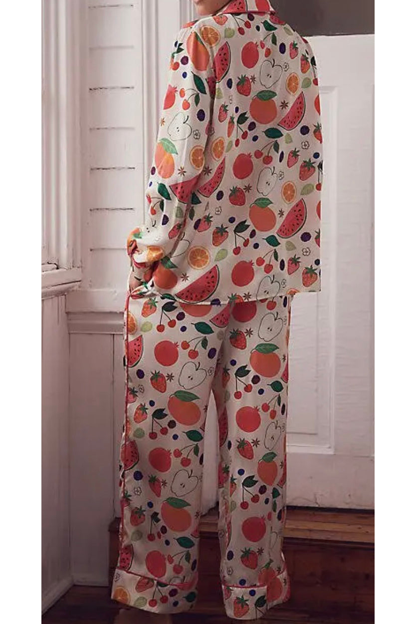 Fruits Satin Pyjama Set (BF AW25)