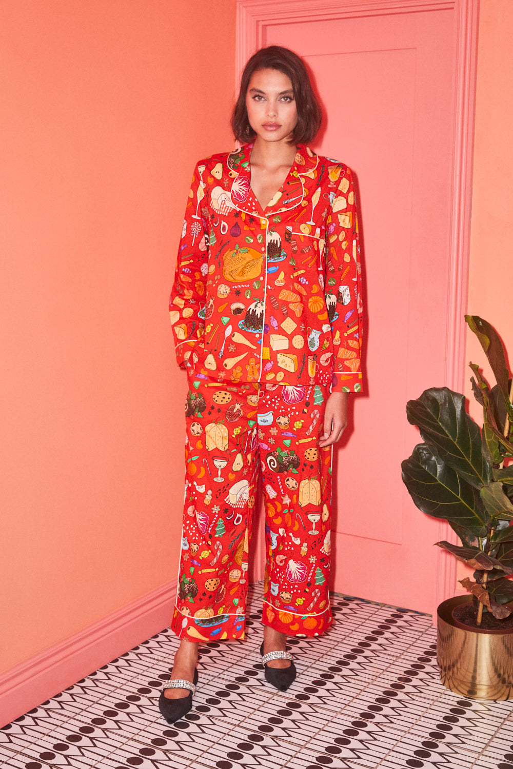 Holiday Feast Organic Cotton Pyjama Set SALE26