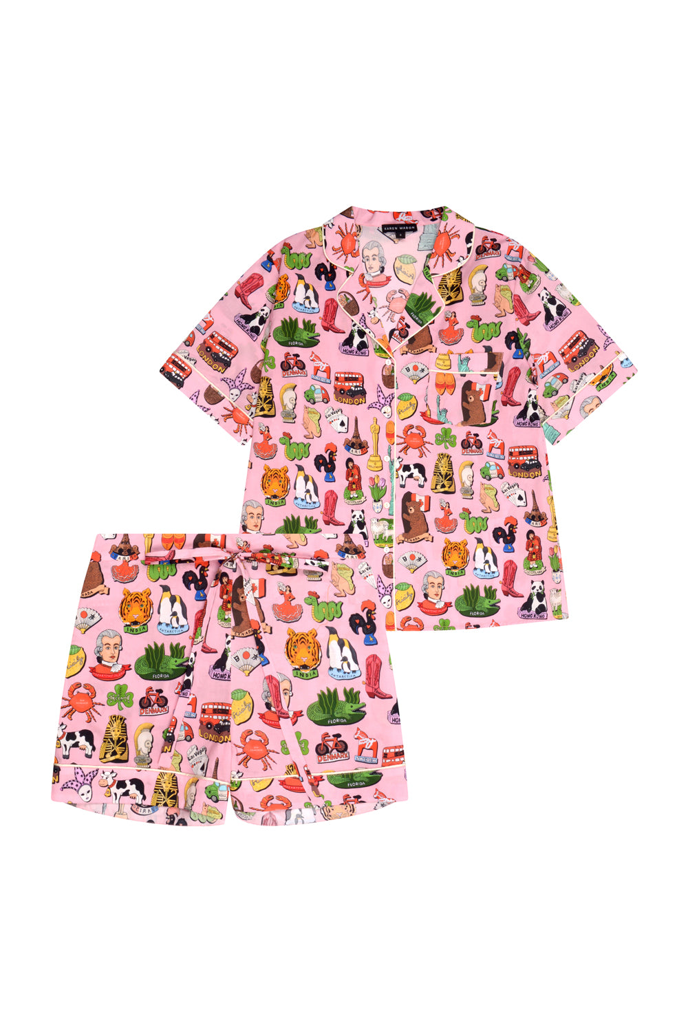 Fridge Magnets Organic Cotton Short Pyjama Set SALE26