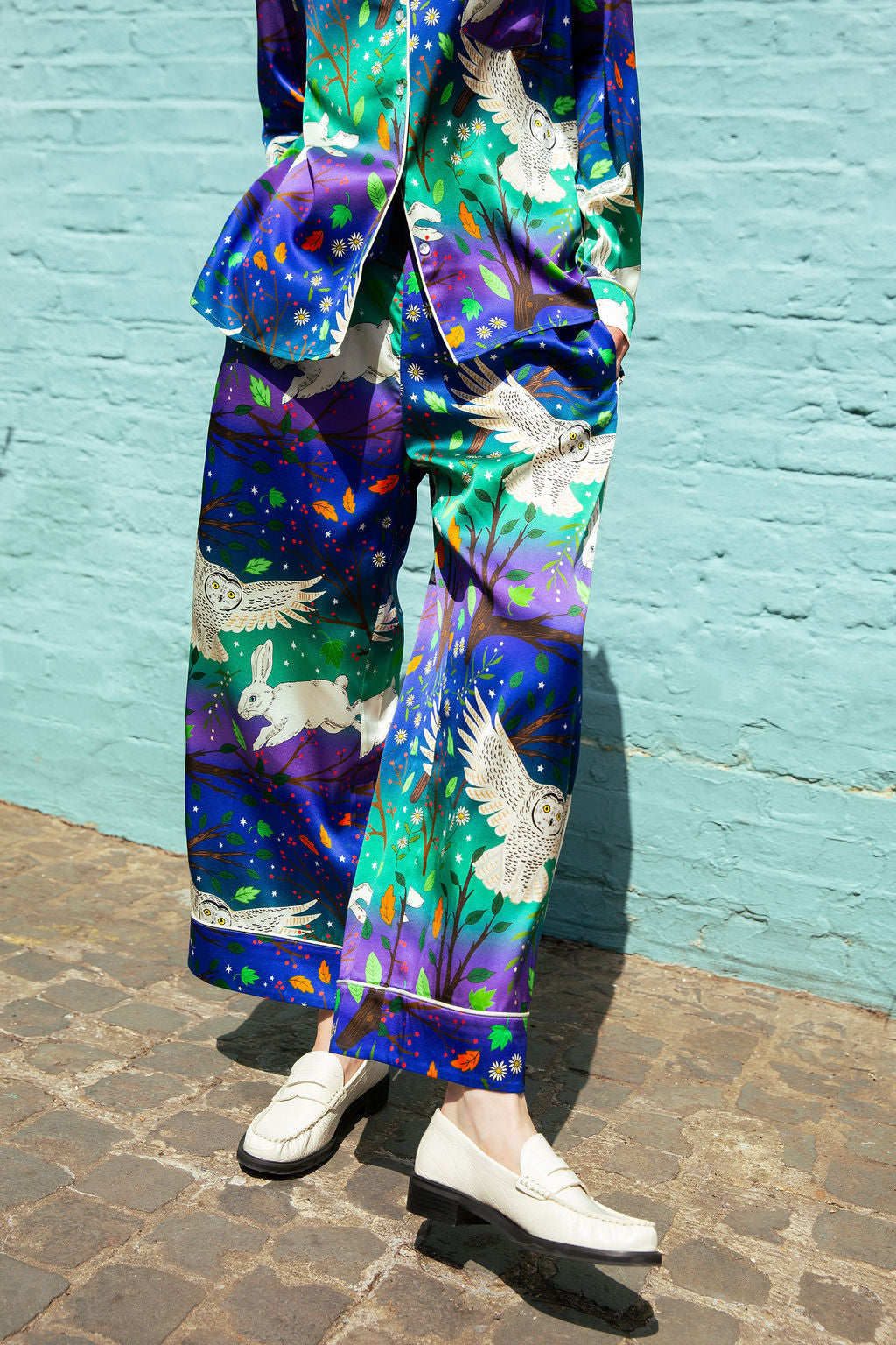 Northern Lights Silk Pyjama Set