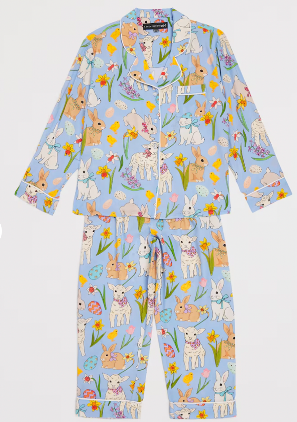 Basket Full of Joy Blue Kids Pyjama Set