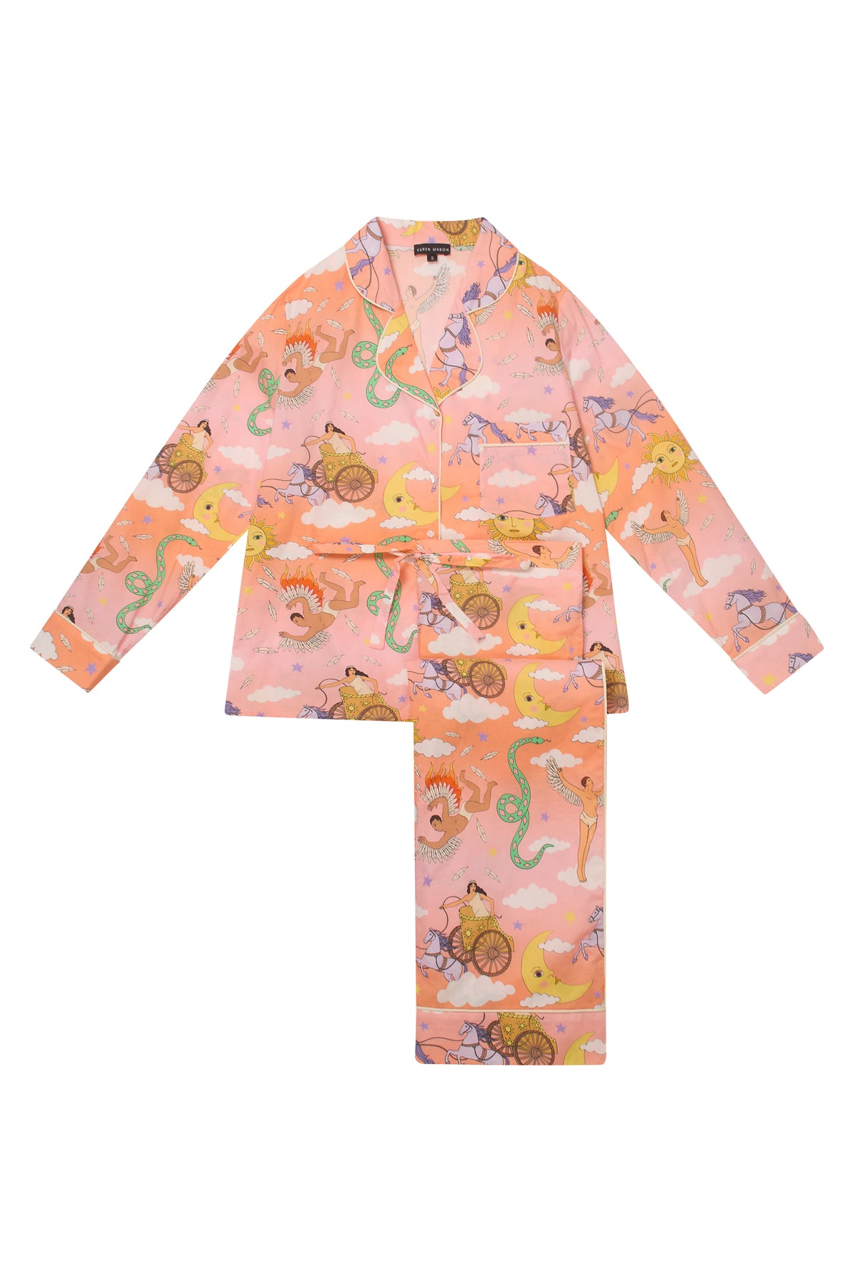 Greek Mythology Sunset Cotton Pyjama Set