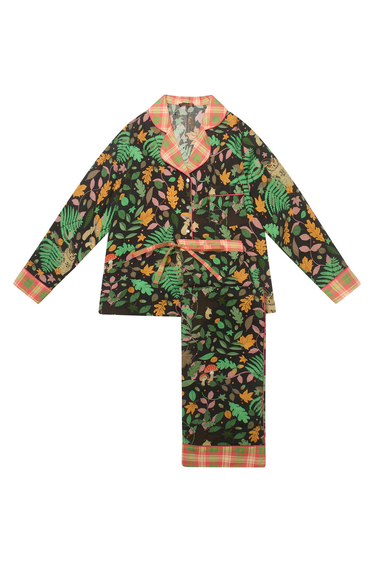 Magic Forest Tartan Cotton Pyjama Set
