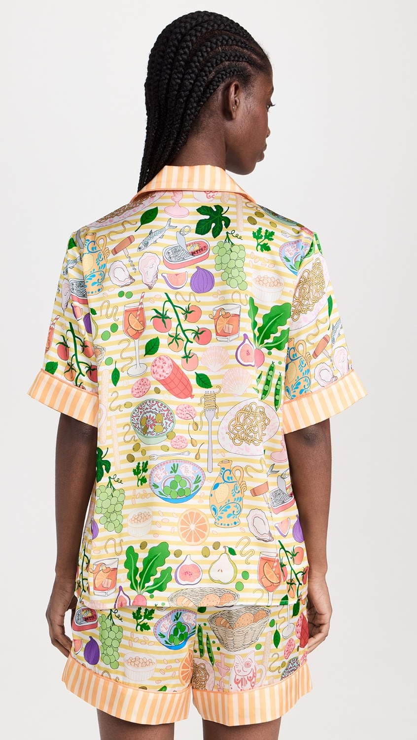 Antipasti Short Sleeve Satin Pyjama Set (BF AW25)