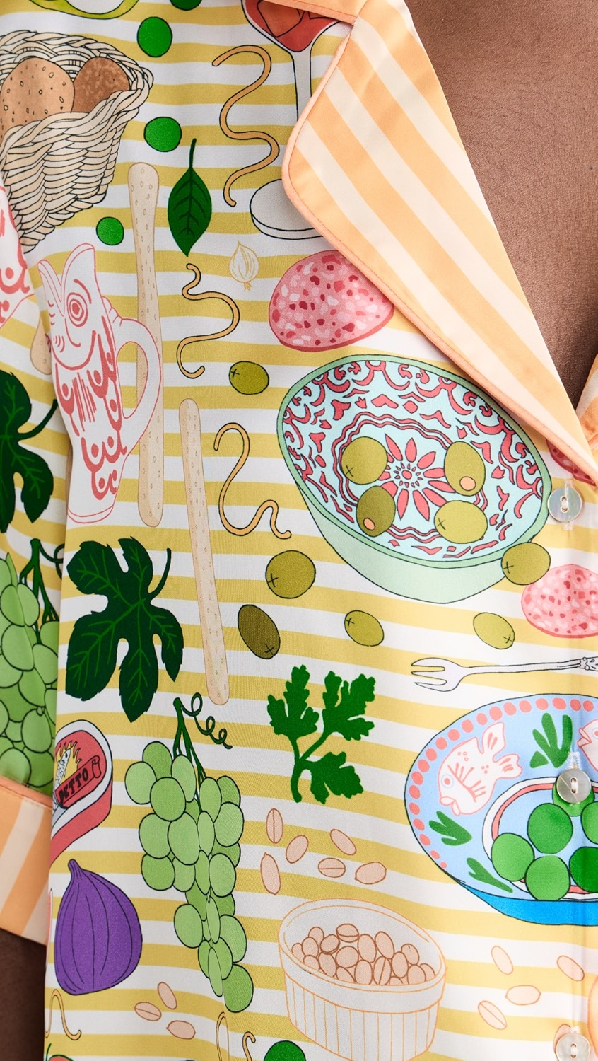 Antipasti Short Sleeve Satin Pyjama Set (BF AW25)