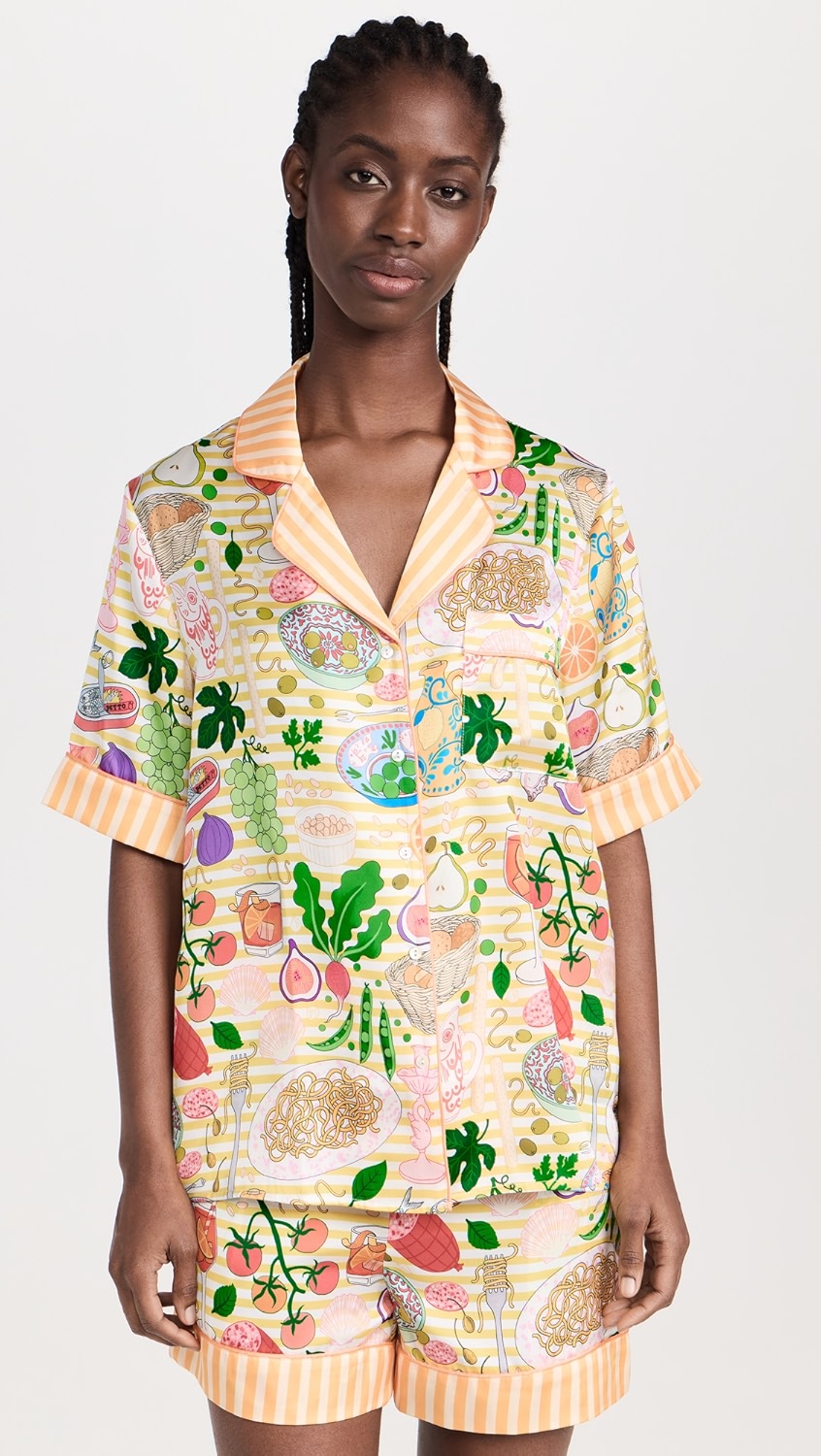 Antipasti Short Sleeve Satin Pyjama Set (BF AW25)