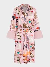 Cat Cafe Peter Karen Mabon x Alexander Satin Robe SALE26