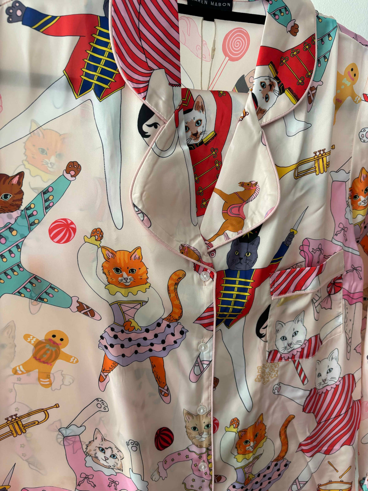 Nutcracker Cats Satin Pyjama Set SALE26