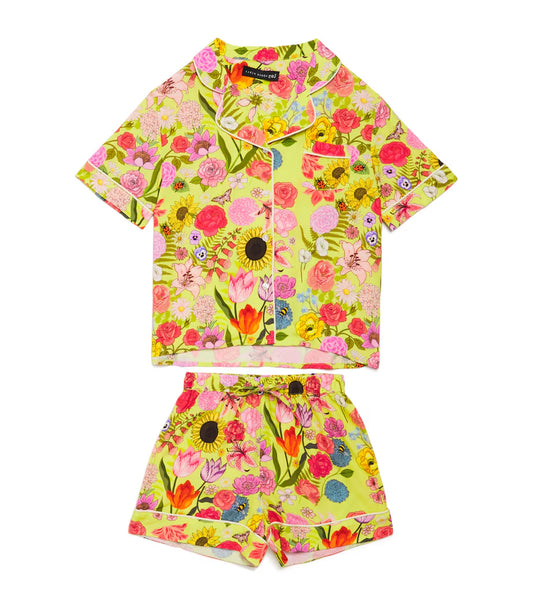 Kids Short Pyjama Set | Florist | Floral | Karen Mabon