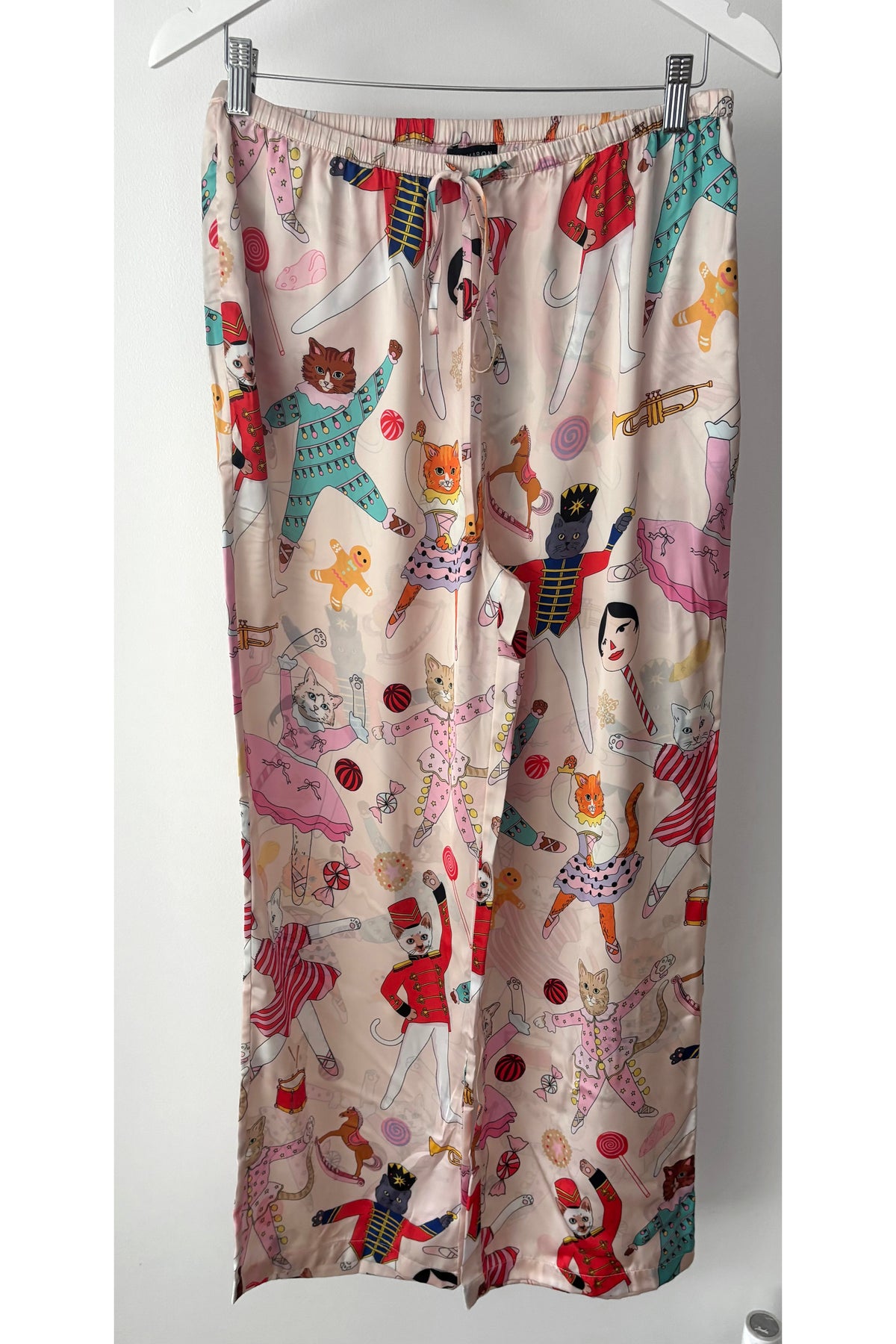 Nutcracker cats Satin Oxford Shirt Long Pyjama Set (BF AW25)