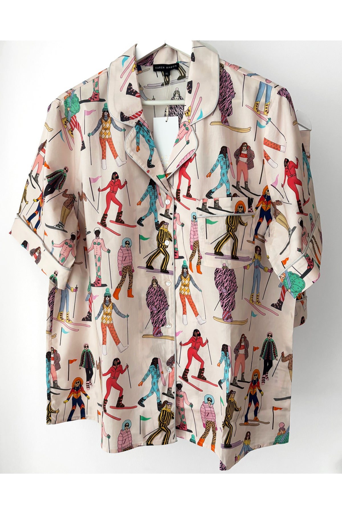 Apres Ski Pale Pink SHORT Cotton Pyjama Set (BF AW25)